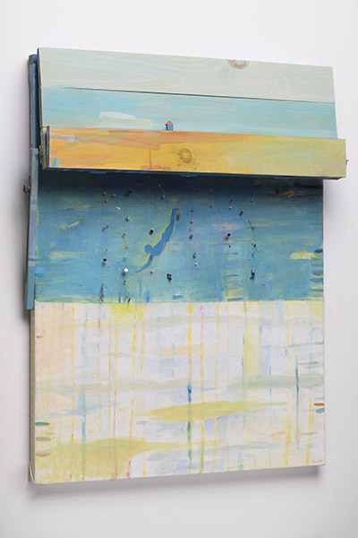 The Diver, ocean beach (side view)